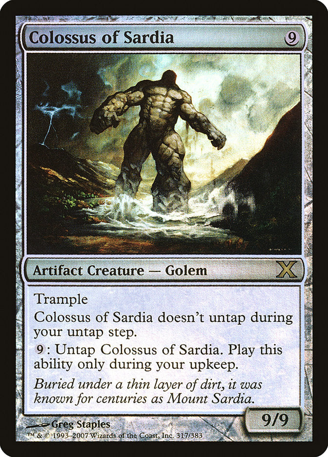 Colossus of Sardia (Premium Foil) [Tenth Edition] | Good Games Morley