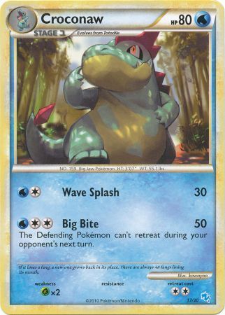 Croconaw (17/30) [HeartGold & SoulSilver: Trainer Kit - Gyarados] | Good Games Morley