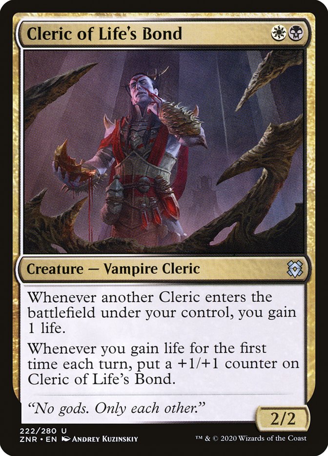 Cleric of Life's Bond [Zendikar Rising] | Good Games Morley