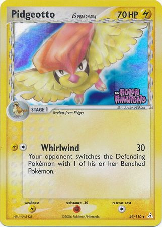 Pidgeotto (49/110) (Delta Species) (Stamped) [EX: Holon Phantoms] | Good Games Morley