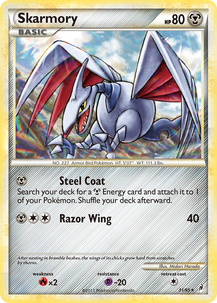 Skarmory (31/95) [HeartGold & SoulSilver: Call of Legends] | Good Games Morley