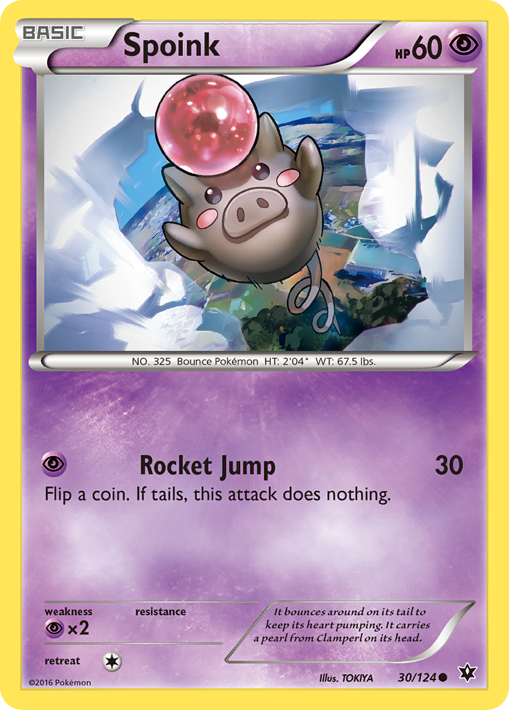 Spoink (30/124) [XY: Fates Collide] | Good Games Morley