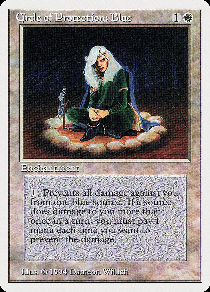 Circle of Protection: Blue [Summer Magic / Edgar] | Good Games Morley