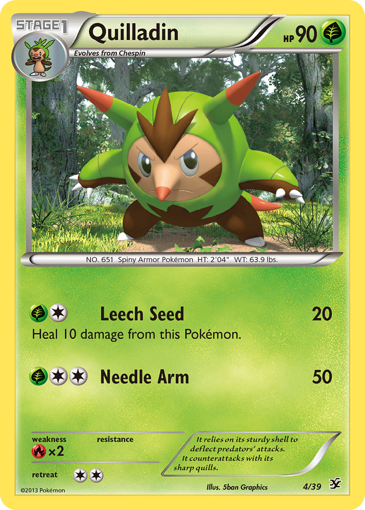 Quilladin (4/39) [XY: Kalos Starter Set] | Good Games Morley