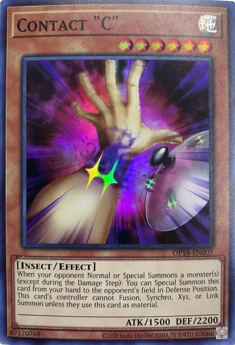 Contact C [OP18-EN007] Super Rare | Good Games Morley
