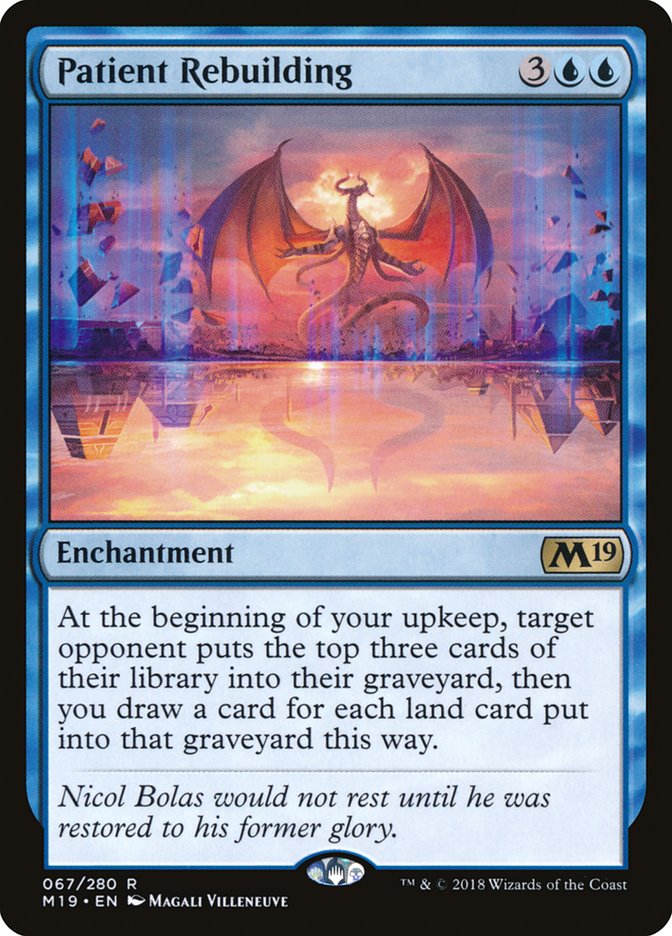 Patient Rebuilding [Core Set 2019] | Good Games Morley