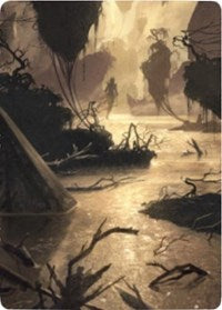 Murkwater Pathway Art Card [Zendikar Rising Art Series] | Good Games Morley