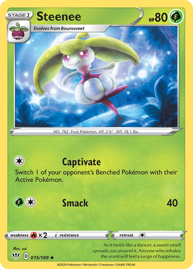 Steenee (015/189) [Sword & Shield: Darkness Ablaze] | Good Games Morley