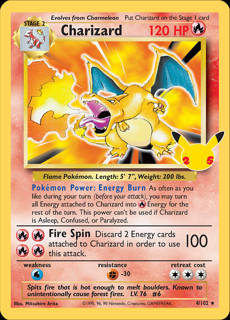 Charizard (4/102) [Celebrations: 25th Anniversary - Classic Collection] | Good Games Morley