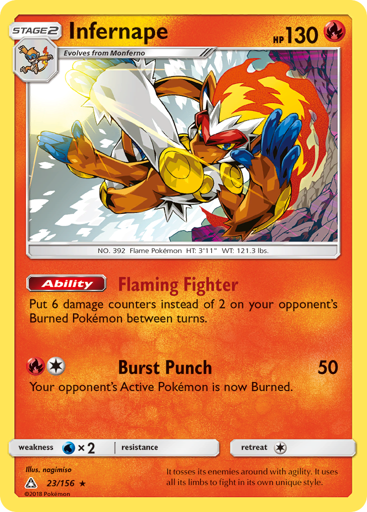 Infernape (23/156) [Sun & Moon: Ultra Prism] | Good Games Morley