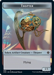 Elephant // Thopter Double-Sided Token [Starter Commander Decks] | Good Games Morley