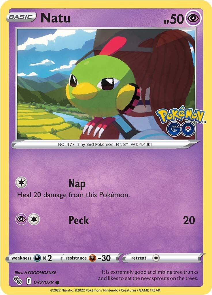 Natu (032/078) [Pokémon GO] | Good Games Morley