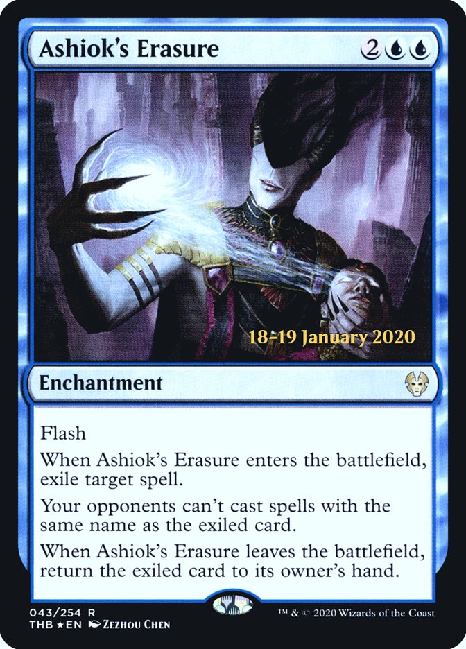 Ashiok's Erasure [Theros Beyond Death Prerelease Promos] | Good Games Morley