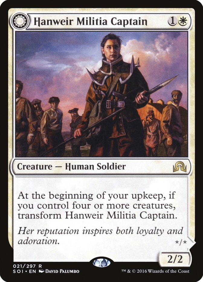 Hanweir Militia Captain // Westvale Cult Leader [Shadows over Innistrad] | Good Games Morley