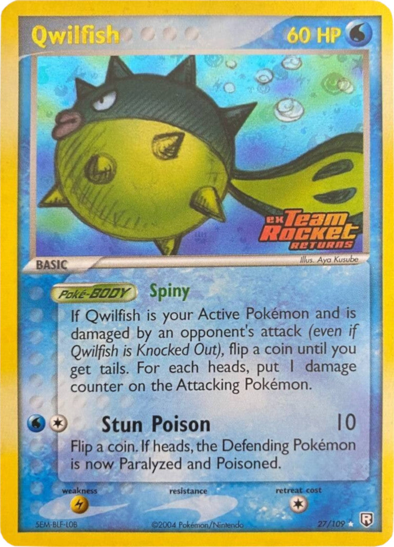 Qwilfish (27/109) (Stamped) [EX: Team Rocket Returns] | Good Games Morley