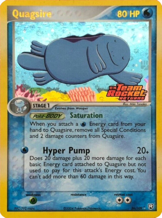 Quagsire (26/109) (Stamped) [EX: Team Rocket Returns] | Good Games Morley