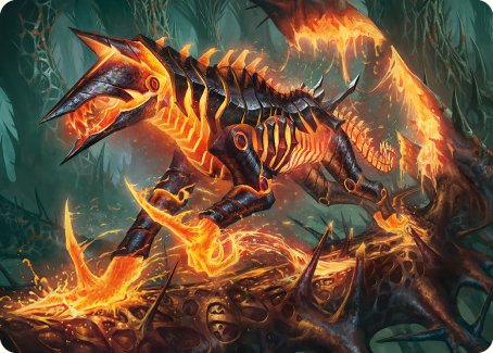 Kuldotha Cackler Art Card [Phyrexia: All Will Be One Art Series] | Good Games Morley