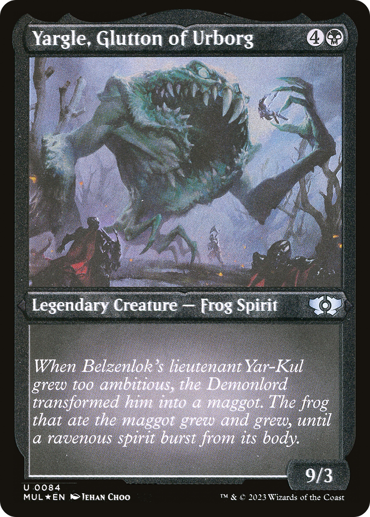 Yargle, Glutton of Urborg (Foil Etched) [Multiverse Legends] | Good Games Morley