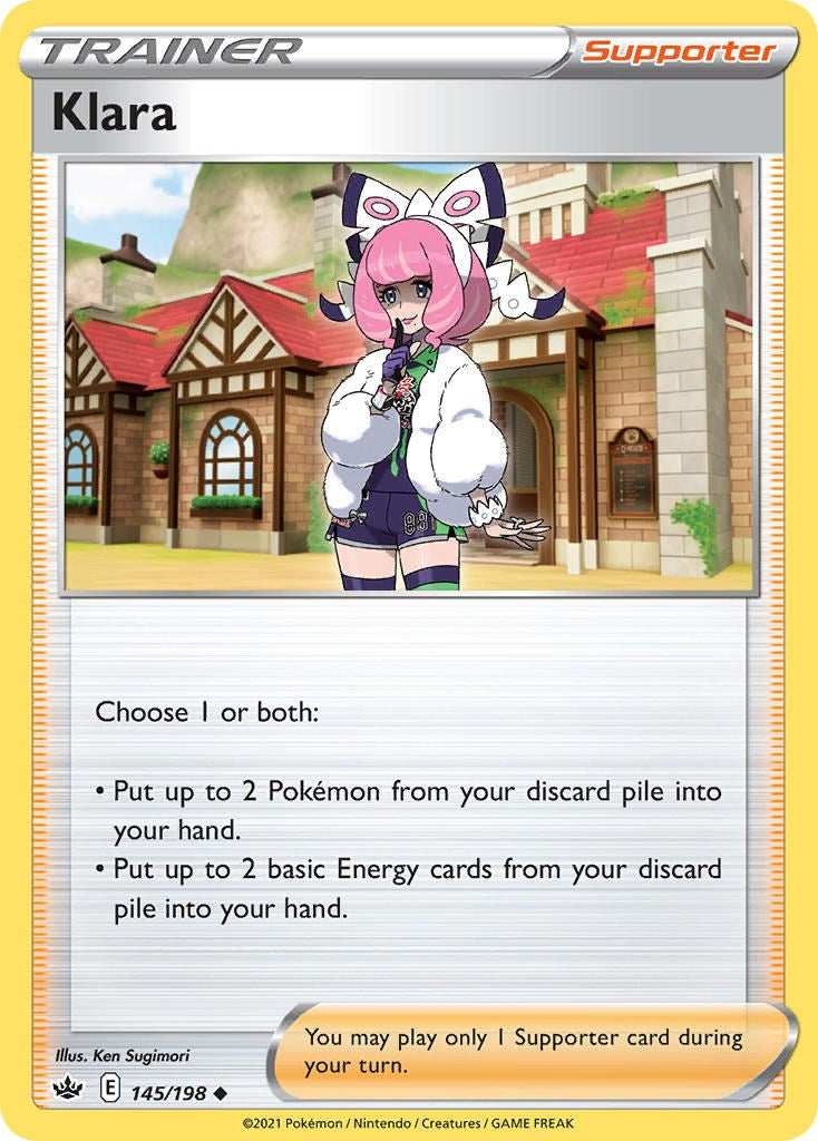 Klara (145/198) (Cosmos Foil) [Sword & Shield: Chilling Reign] | Good Games Morley