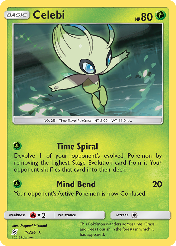 Celebi (4/236) [Sun & Moon: Unified Minds] | Good Games Morley