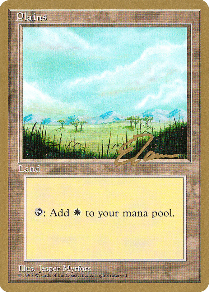 Plains (et365) (Eric Tam) [Pro Tour Collector Set] | Good Games Morley