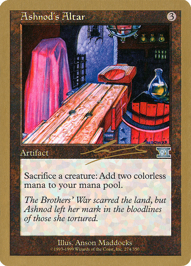 Ashnod's Altar (Nicolas Labarre) [World Championship Decks 2000] | Good Games Morley
