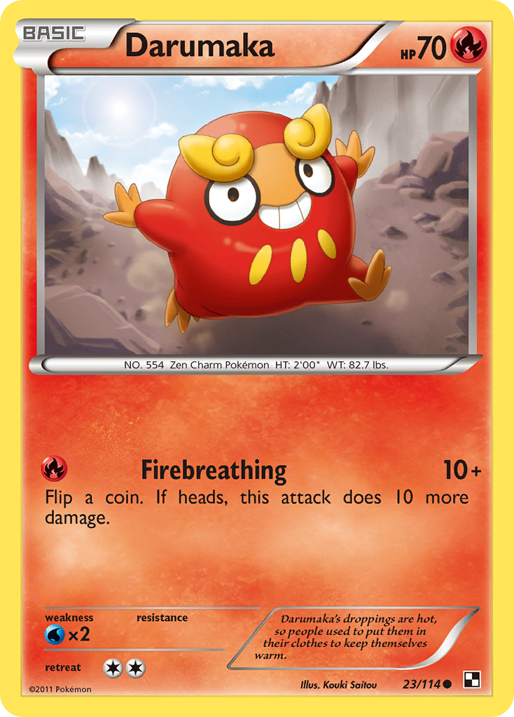 Darumaka (23/114) [Black & White: Base Set] | Good Games Morley