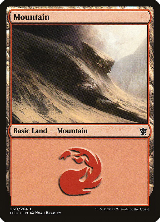 Mountain (260) [Dragons of Tarkir] | Good Games Morley