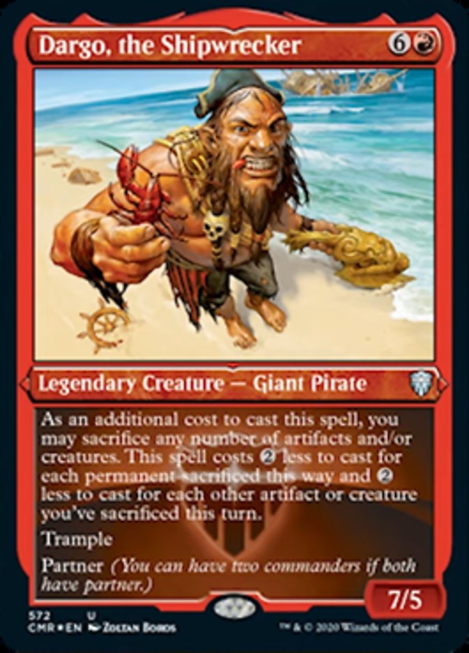 Dargo, the Shipwrecker (Etched) [Commander Legends] | Good Games Morley
