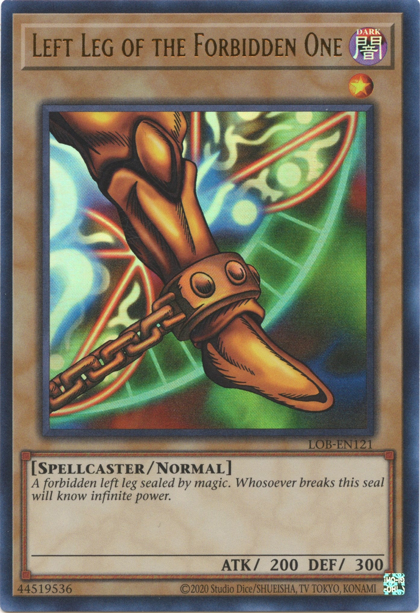 Left Leg of the Forbidden One (25th Anniversary) [LOB-EN121] Ultra Rare | Good Games Morley