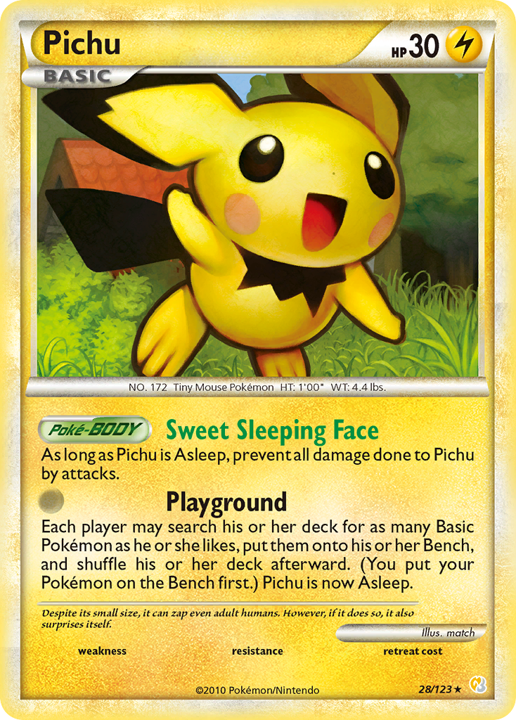 Pichu (28/123) [HeartGold & SoulSilver: Base Set] | Good Games Morley