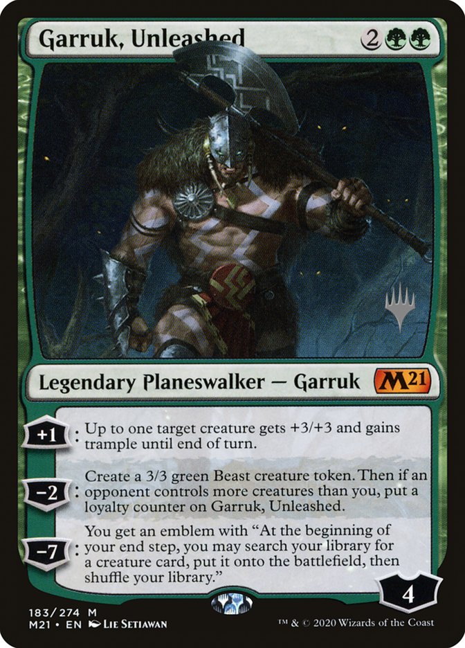 Garruk, Unleashed (Promo Pack) [Core Set 2021 Promos] | Good Games Morley