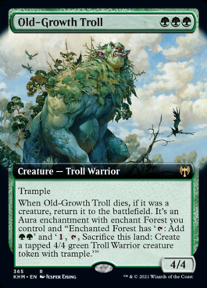 Old-Growth Troll (Extended Art) [Kaldheim] | Good Games Morley