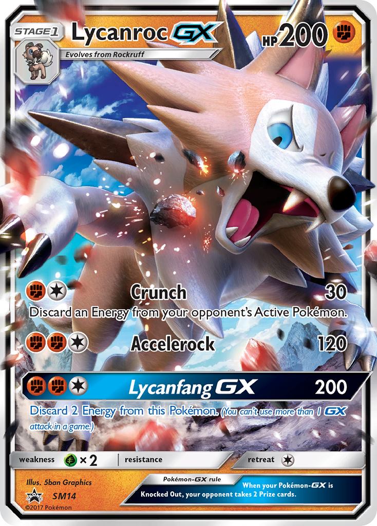 Lycanroc GX (SM14) [Sun & Moon: Black Star Promos] | Good Games Morley