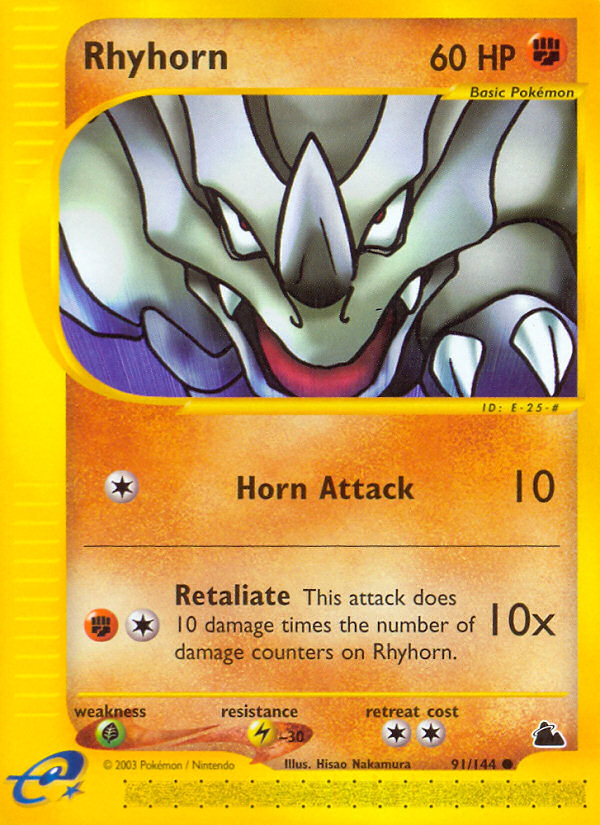 Rhyhorn (91/144) [Skyridge] | Good Games Morley