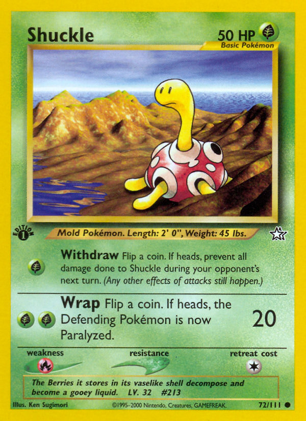 Shuckle (72/111) [Neo Genesis 1st Edition] | Good Games Morley