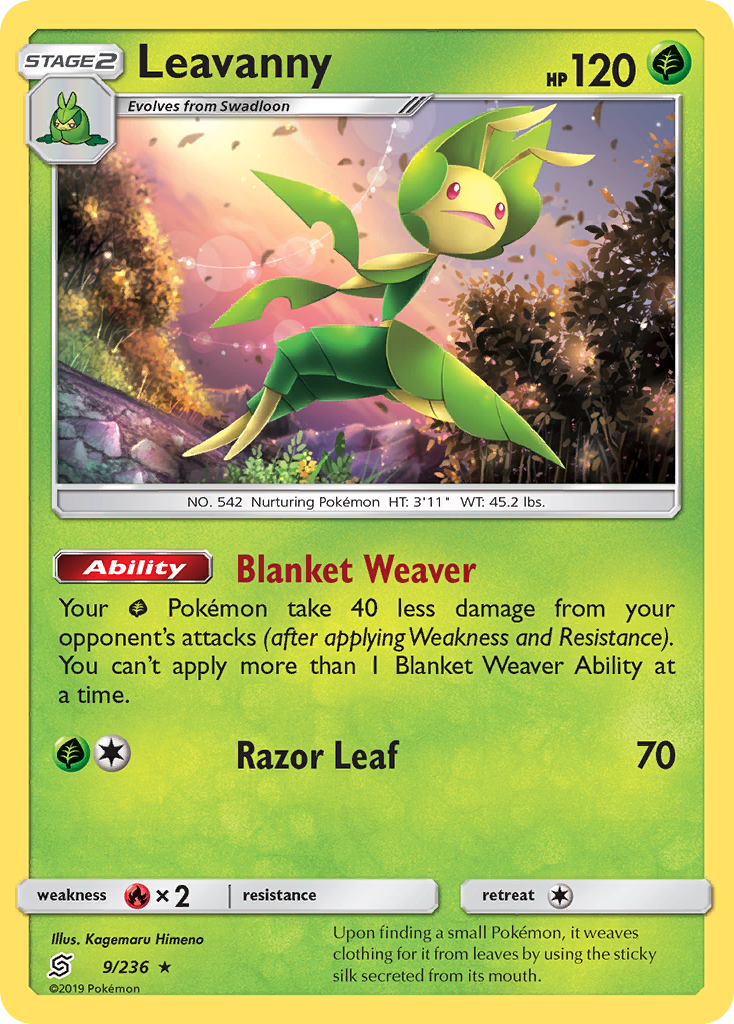 Leavanny (9/236) [Sun & Moon: Unified Minds] | Good Games Morley
