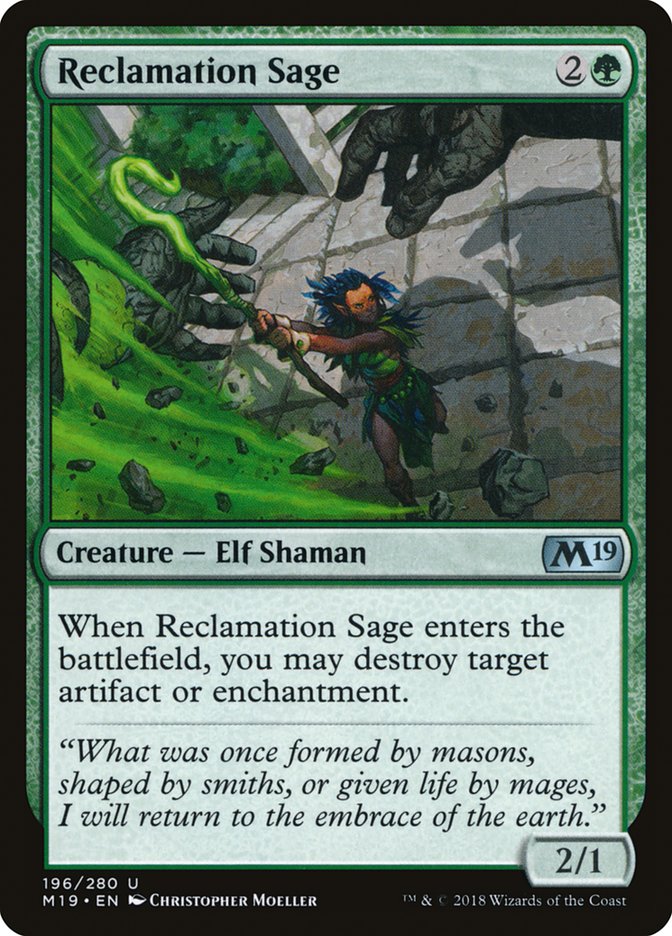Reclamation Sage [Core Set 2019] | Good Games Morley