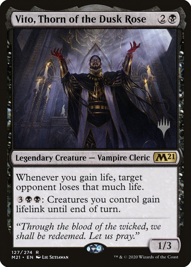 Vito, Thorn of the Dusk Rose (Promo Pack) [Core Set 2021 Promos] | Good Games Morley
