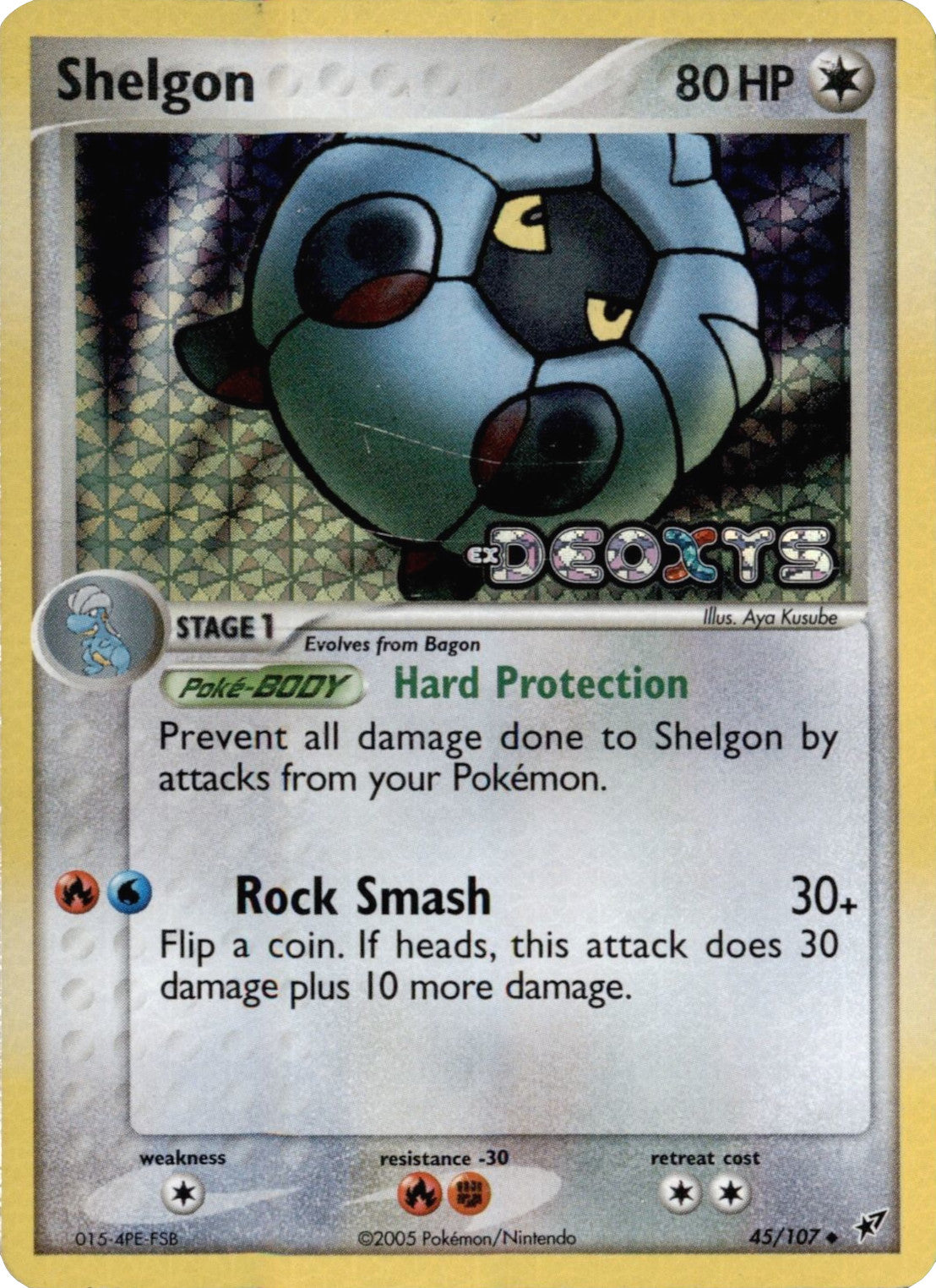 Shelgon (45/107) (Stamped) [EX: Deoxys] | Good Games Morley