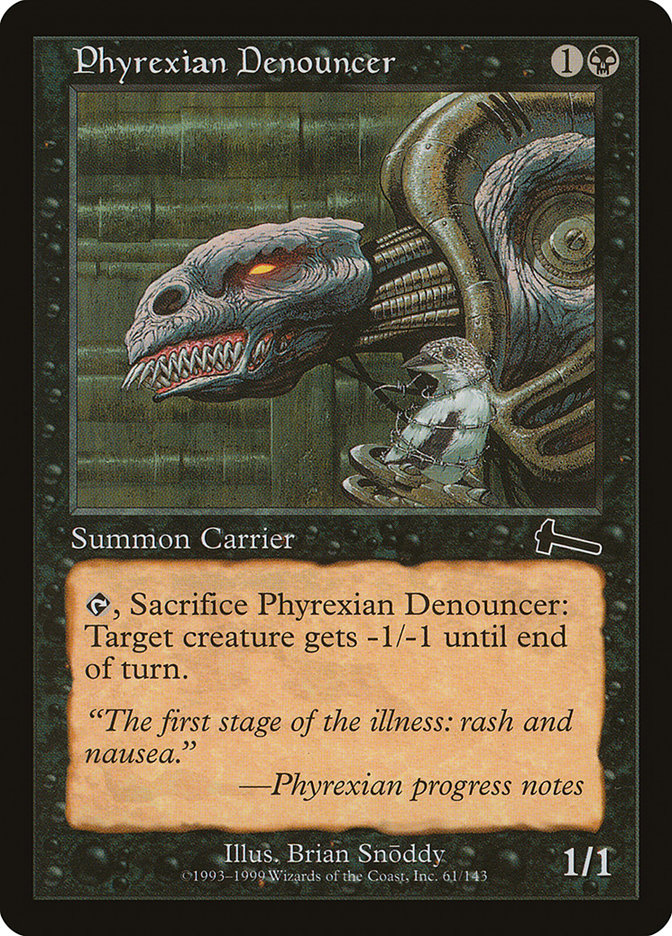 Phyrexian Denouncer [Urza's Legacy] | Good Games Morley