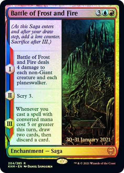 Battle of Frost and Fire [Kaldheim Prerelease Promos] | Good Games Morley