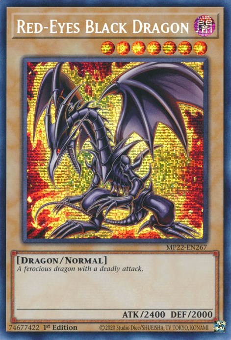 Red-Eyes Black Dragon [MP22-EN267] Prismatic Secret Rare | Good Games Morley