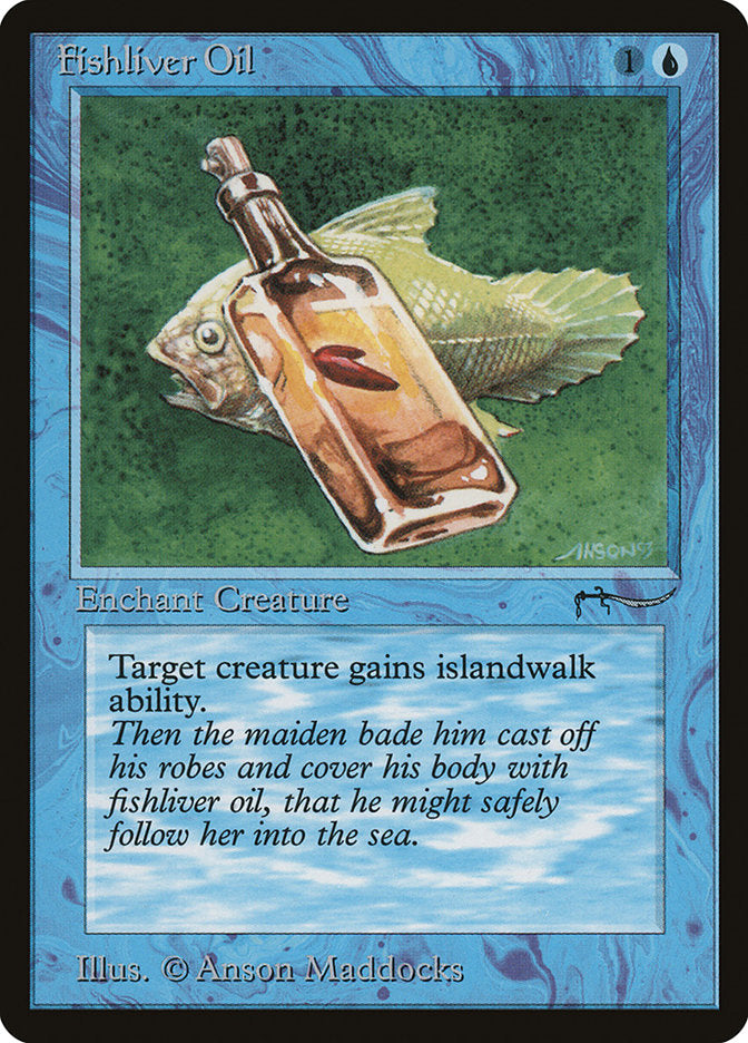 Fishliver Oil (Dark Mana Cost) [Arabian Nights] | Good Games Morley