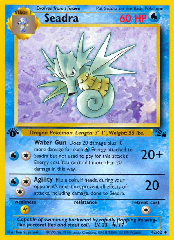 Seadra (42/62) [Fossil 1st Edition] | Good Games Morley