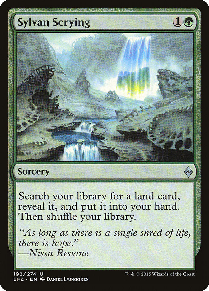Sylvan Scrying [Battle for Zendikar] | Good Games Morley