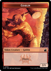 Goblin (0008) // Goblin (0009) Double-Sided Token [Ravnica Remastered Tokens] | Good Games Morley