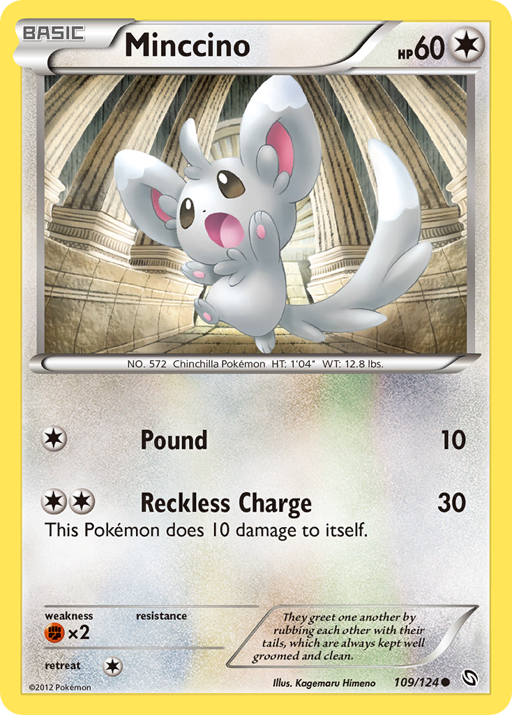 Minccino (109/124) [Black & White: Dragons Exalted] | Good Games Morley