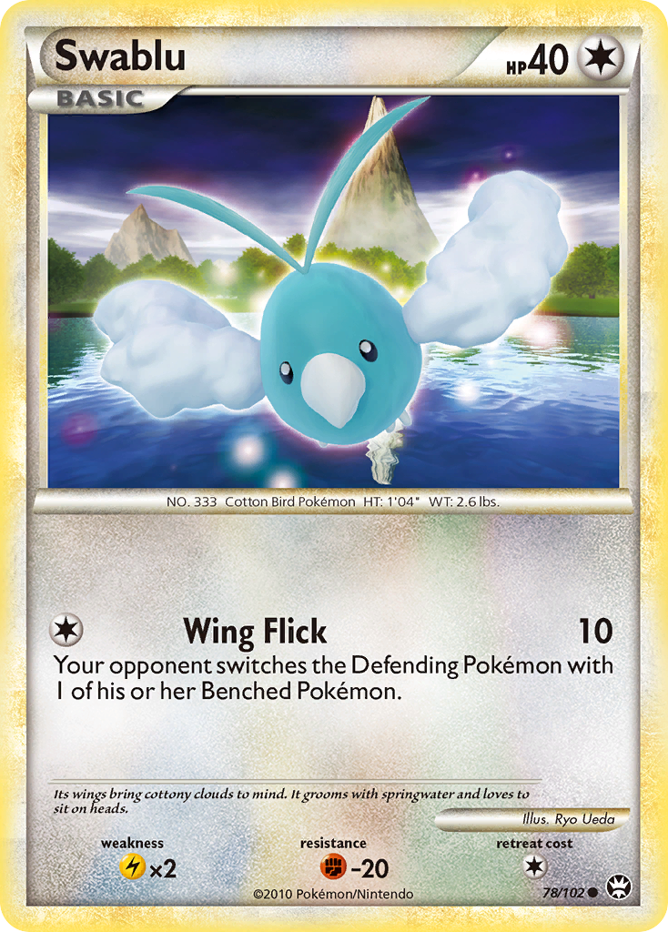 Swablu (78/102) [HeartGold & SoulSilver: Triumphant] | Good Games Morley