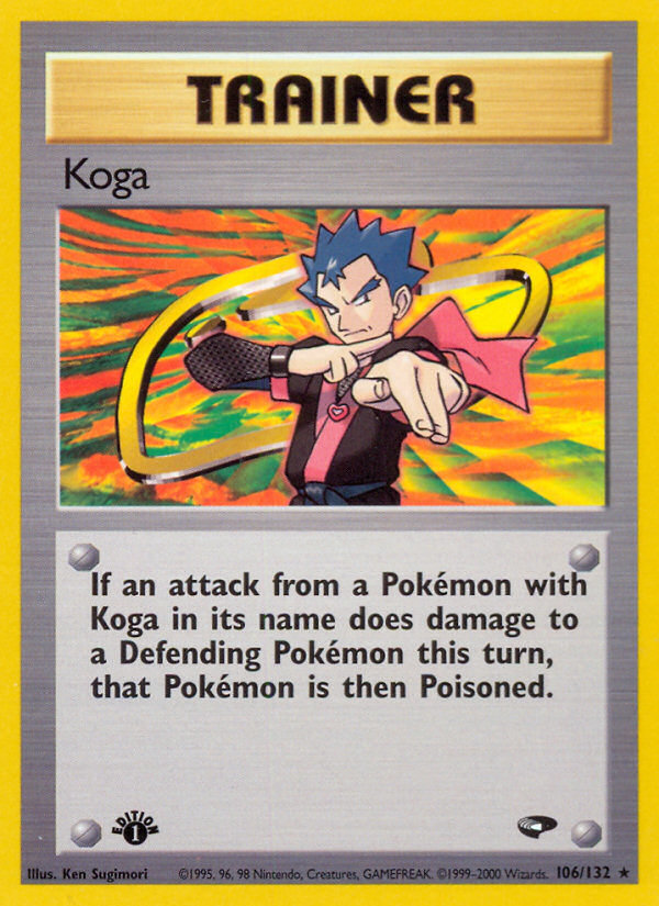 Koga (106/132) [Gym Challenge 1st Edition] | Good Games Morley